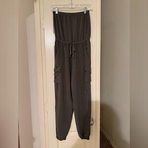 Derek Heart Army Green Jumpsuit